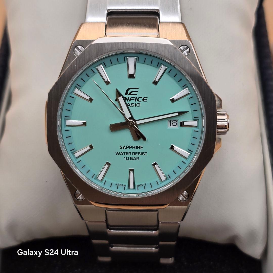 未使用 カシオ EDIFICE ターコイズブルー EFR-S108DJ-2BJF
