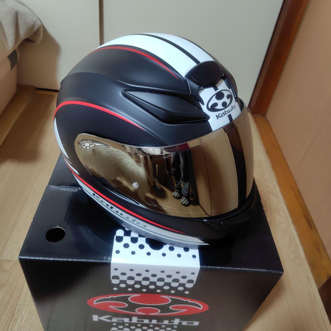 Kabuto　シューマ ノヴァ フルフェイス 　Mサイズ　ミラーシールド付き