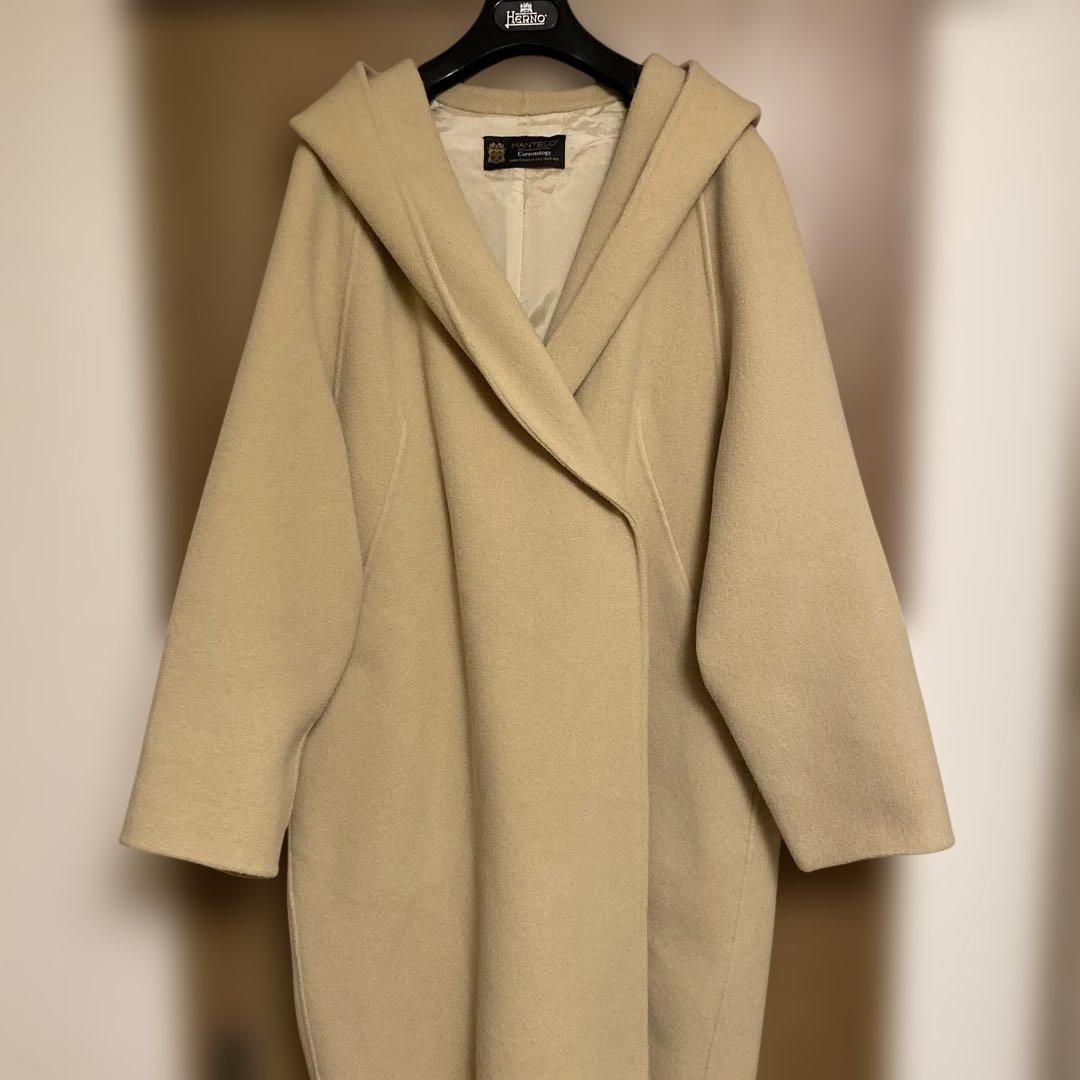 カレンソロジー　Manteco フード付きベージュコート