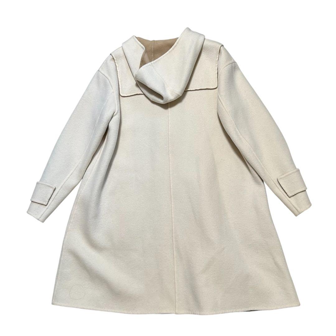 ADORE ダッフルコート カシミヤ混 アイボリー ベージュ 38